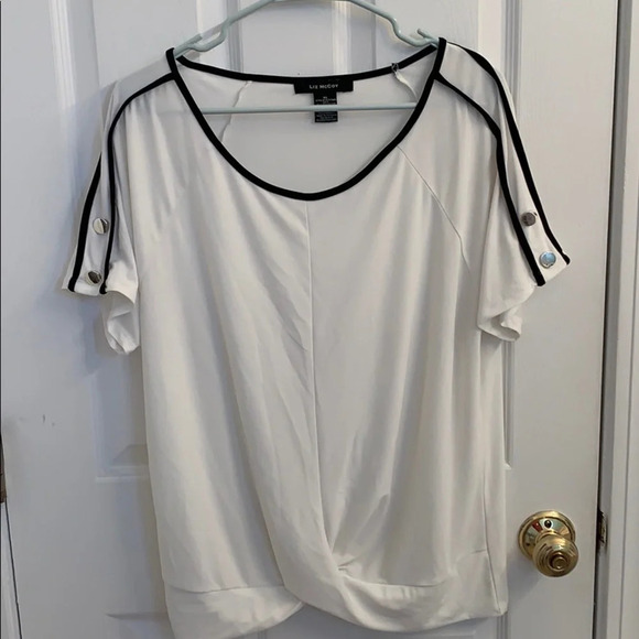 Liz McCoy Twist Front Blouse size XL - Picture 1 of 5